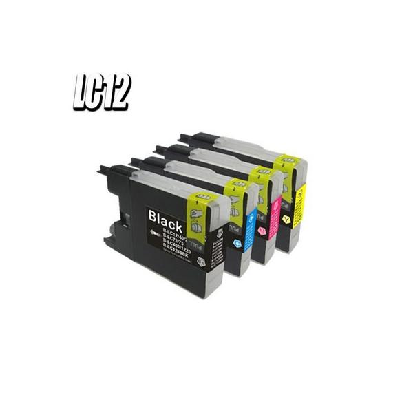 互換品 MFC-J705D/DW インク ブラザー プリンターインク 互換 LC12-4PK 4色パック 4個自由選択 ブラック顔料 インクカートリッジ