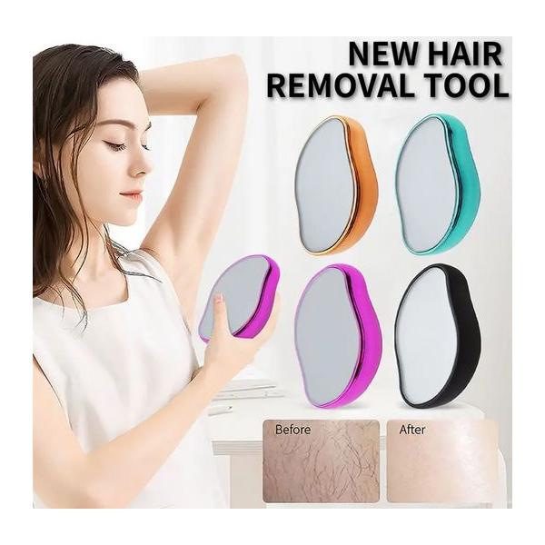 注意事項;この製品は乾燥した状態で使用する必要があります。軽く使用するとすぐにきれいになります。滑らかなガラス製のヘア消しゴムは操作が簡単です。肌をひとなでするだけで、黒い毛の下に隠れていた新しい滑らかな肌が現れます。無痛マジック脱毛は、皮...