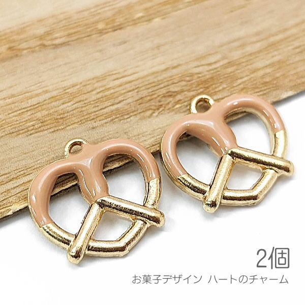 チャーム お菓子デザイン 12mm ハート カラーチャーム エポ スイーツ  