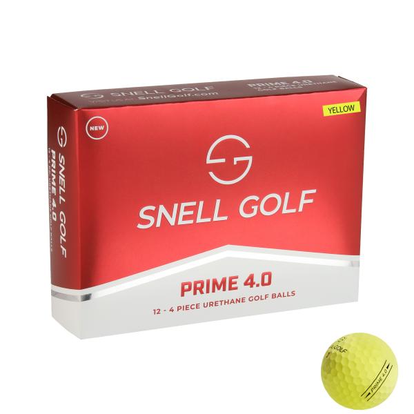 ソネッチ　4ダース　スネルゴルフ　snell GOLF ボール Snell GOLF Golf PRIME 4.0（黄）1ダース 日本正規品 □ USGA