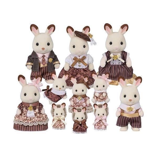 シルバニアファミリー ショコラウサギファミリー シルバニアファミリー ショコラウサギファミリー アニバーサリーセット