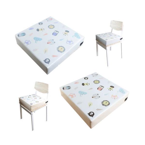 　ご注意：商品のお色は、できるだけ実物に近づけておりますが、お使いのモニターや端末によって異なって見える場合がございます。ご了承下さい。高さが3段階に調節できる便利なお子さま用のお食事クッション！■大人用のイスに乗せるだけ大人用のイスがお子...