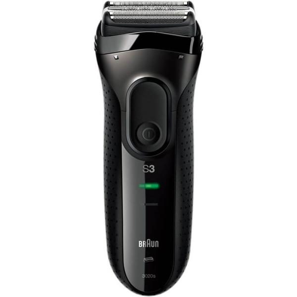 ブラウン  3020s-B  電気シェーバー シリーズ3 ブラック シェーバー  メンズ  3枚刃 充電式 水洗い可 髭剃り 男性 BRAUN