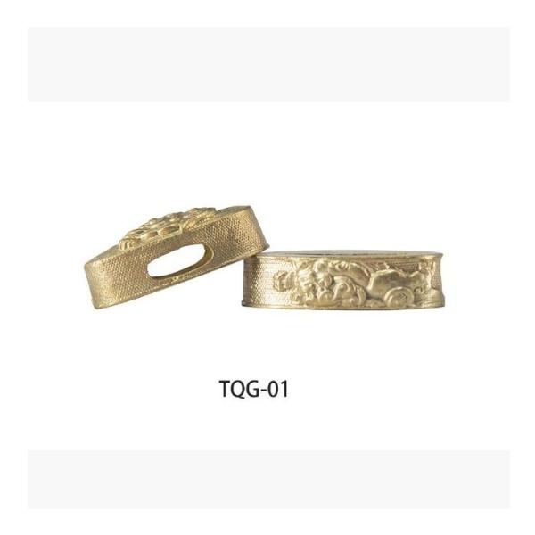 縁頭　真鍮　　日本刀装具刀剣美術　現代品　武道具01-10