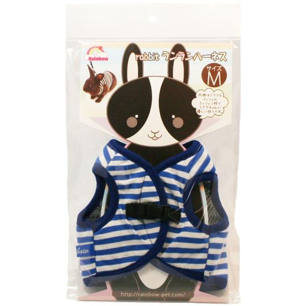 レインボーならではの可愛いデザインのうさぎ用ハーネスが登場です。可愛さだけではなく、機能性もバッチリ！リードは取り外し可能です。マジックテープとホックの２種類を使いおなか側で止める方式です。内側はクッション材入りで生体に優しい作りです。【サ...
