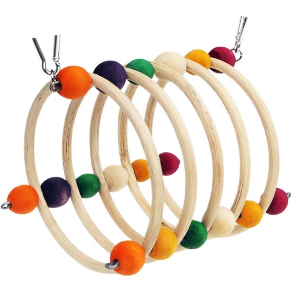 くるくる輪っかの楽しいアスレチックトンネル！！ラタン製なので丈夫で、楽しく使えます。【サイズ】直径約１６ｃｍ　幅約２０ｃｍ　取り付け部分約５ｃｍカナビナ使用【素材】ラタン、天然木【原産国】フィリピン【販売元】レインボー　大阪府摂津市商品の色...