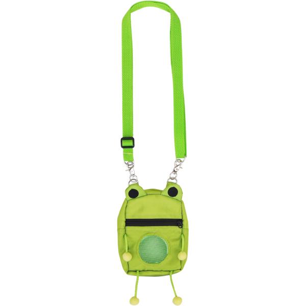 かわいい動物モチーフのフクロモモンガ用ポーチです。外側はお手入れ簡単ナイロン生地です。内側は生体に優しいふんわりボア生地です。おでかけがますます楽しくなるね！【サイズ】幅約１１ｃｍ　奥行き約６．５ｃｍ　ショルダー部分約１２５ｃｍ〜６５ｃｍ【...