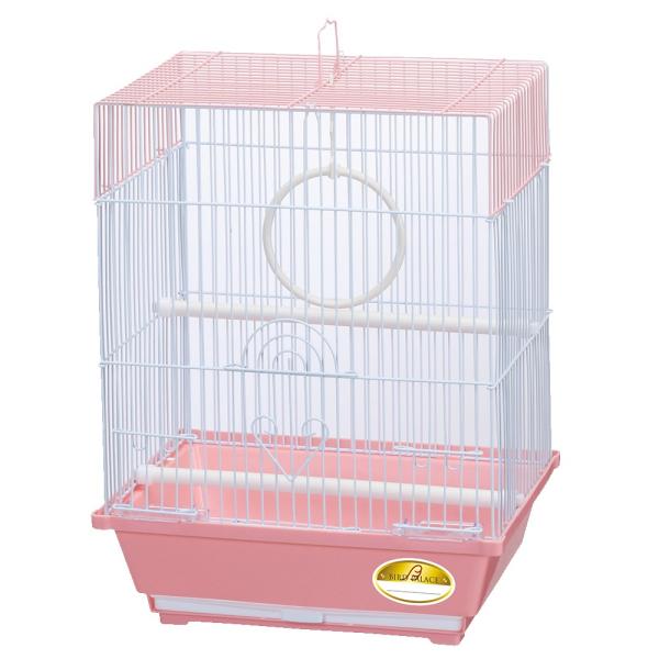 引き出し付き底トレイでおそうじラクラク！エサ入れ・水入れ・止まり木・ブランコ付きのオールインワンのセットです。道具いらずで組み立ても簡単です。【サイズ】W300×D230×H390mm【販売元】マルカン　大阪府大阪市