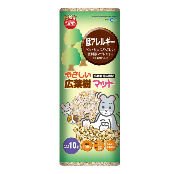 小動物のデリケートなお肌にはふんわりソフトな広葉樹が安心。スギやヒノキに比べて低刺激な広葉樹を使用した、小動物のお肌に優しい仕上がりです。【原産国】中国【内容量】10L【販売元】マルカン