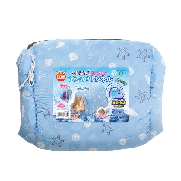 ・接触冷感生地使用のうさぎ用トンネルです。・取り外せるマット、ケージ固定用ヒモ付。・ロップイヤーも入れるゆったりサイズ・手洗いＯＫ【サイズ】約W240×D300×H220mm 【材質】表側生地：ポリエステル80%、綿20%内側生地：ナイロン...