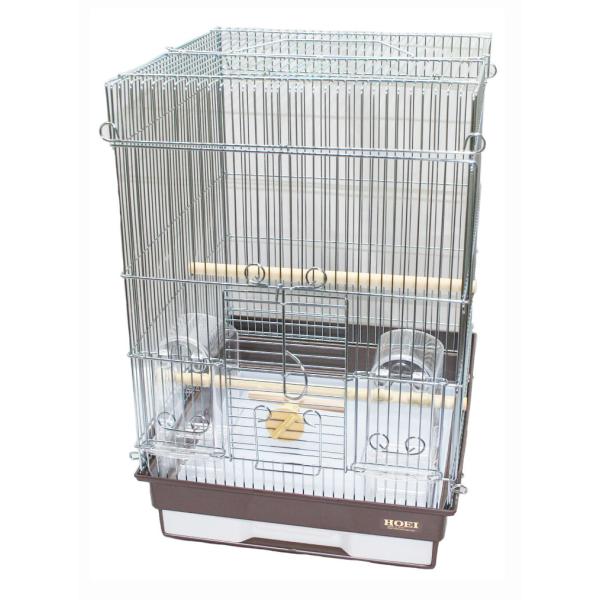 HOEI 35手のりG(銀色メッキ) ブラウン底(インコ、鳥かご、ケージ) :4963067010923:うさうさラビトリー ヤフー店 通販 HOEI 35クリアカップ×3個
