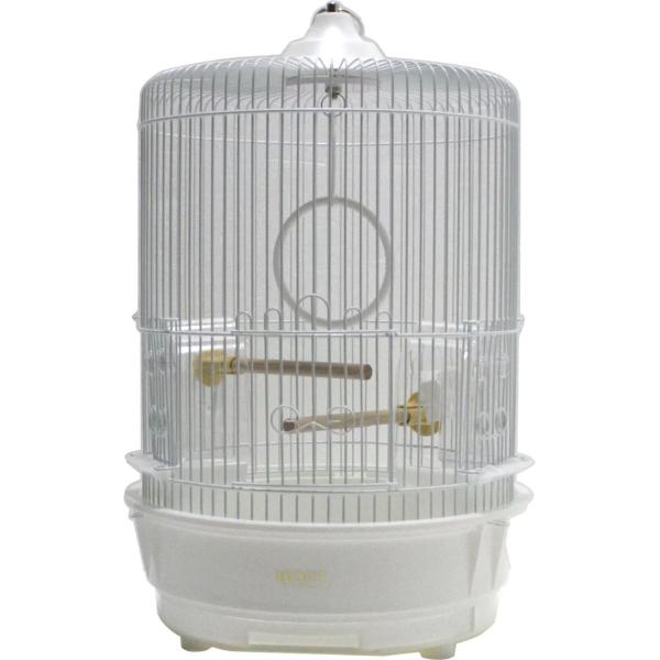 丸かごシリーズはとってもエレガントなデザインで、お部屋のインテリアに映える鳥かごです。ＨＯＥＩ「半月スタンドＬ」、「半月スタンドＬＬ」に吊るしてご使用できます。【サイズ】３３０ × ３３０ × ５１５ｍｍ【セット内容】・本体アミ1枚・Ｒ４４...