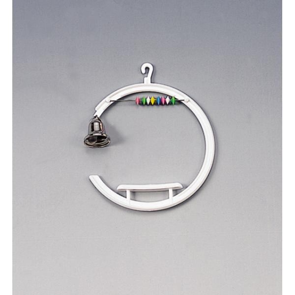 小鳥用のシンプルなプラスチック製Ｃ型ブランコ。【サイズ】約１２０×９０×５ｍｍ【販売元】コバヤシ　埼玉県加須市※画像は商品イメージです。色は画像と違うこ事がございます。※色の指定はできませんので、予めご了承ください。