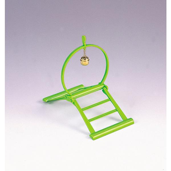 小鳥用のブランコ型おもちゃです。小鳥の好きな鈴付で、金網に簡単に吊るせます。【サイズ】約１０７×１７０×１６７ｍｍ【販売元】コバヤシ　埼玉県加須市※画像は商品イメージです。色は画像と違うこ事がございます。※色の指定はできませんので、予めご了...