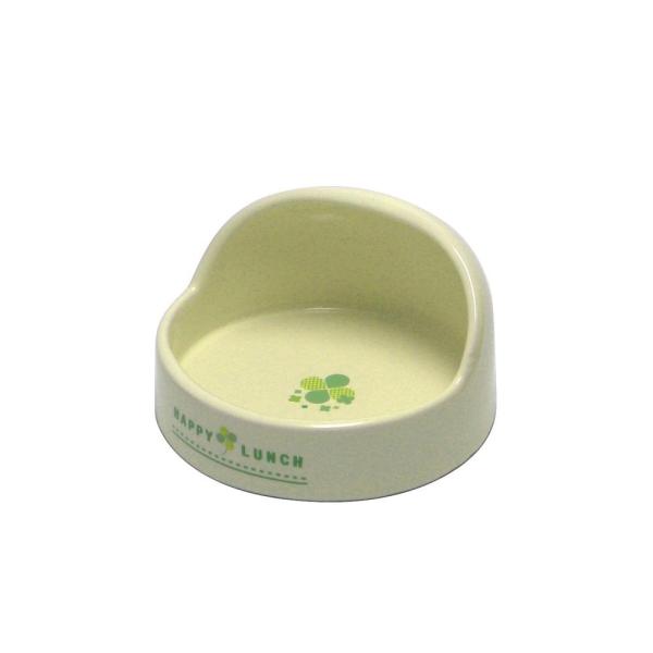 安定感がある陶器製食器。口までの高さが低い小動物に合わせた食器高で フード部分が広く開いて食事のジャマになりません。【サイズ】約　W115×D115×H65mm【販売元】三晃商会　大阪府箕面市