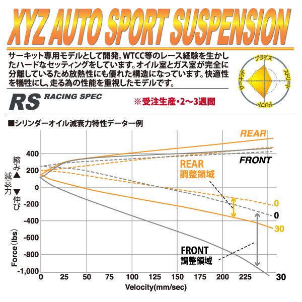 感謝価格 Xyz 車高調volvo ボルボv50 Mb42 Mb52 2wd Rs Type Rs Vl07 フルタップ車高調全長調整式車高調 30段階減衰力調整付車高調 安心の定価販売