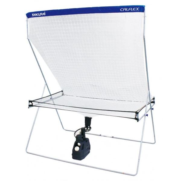 ソフト・硬式テニス兼用マシン用ネットです。ボールが戻るのでガンガン打ち込めます。品　番：CTN-014サイズ：組立時：幅約140cm奥行約100cm×高さ約200cm重　量：約4kg材　質：フレーム：スチール　ネット、ボール受けシート：ポリ...