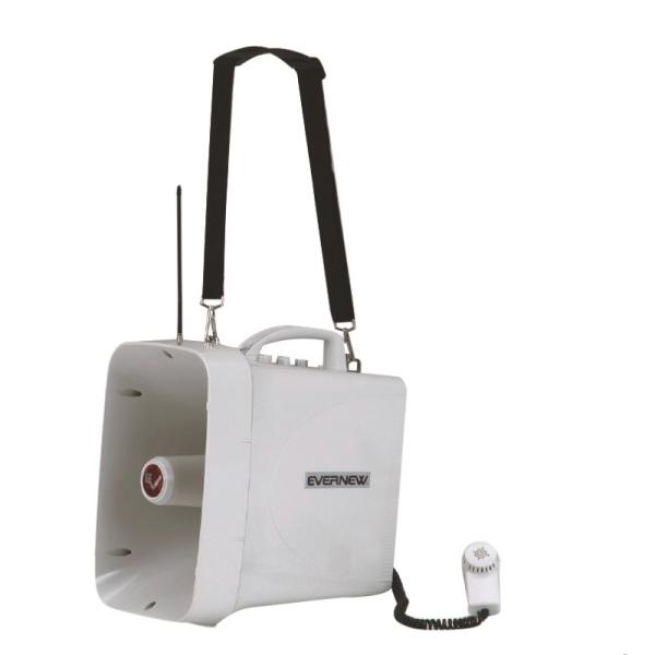 音声到達距離800mの性能を持つ拡声器にスタート用ピストルの疑似音が出せる。品　番：EGA256サイズ：幅21.8cm×高さ37.1cm×奥行35cm重　量：4.9kg(乾電池含)使用電源：単1乾電池8本(別売)出　力：定格30W/最大45...