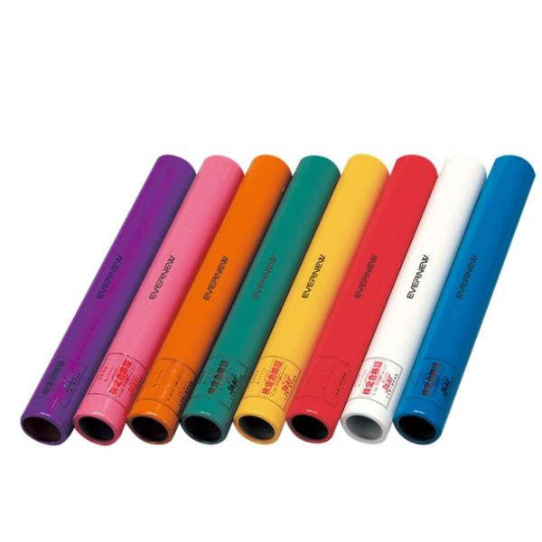 アルミバトン(8色組)品　番：EGA189サイズ：直径3.9cm×長さ29.5cm重　量：80g/本材　質：アルミカラー：紫、ピンク、オレンジ、緑、黄、赤、白、青付属品：ケース付生産国：日本入　数：8色1組日本陸上競技連盟検定品