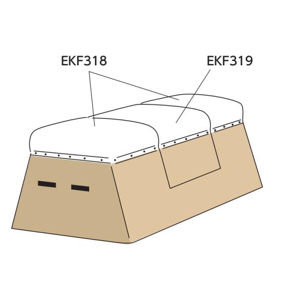 ※コチラの商品は、受注生産品の為、返品・交換などはできませんので予めご了承ください。※受注生産品の為、納期1ヶ月程度かかります。帆布・フエルト・テープ・釘・鋲のセット品　番：EKF318セット内容：帆布＋フェルト＋テープ＋釘＋鋲、Y-80E...