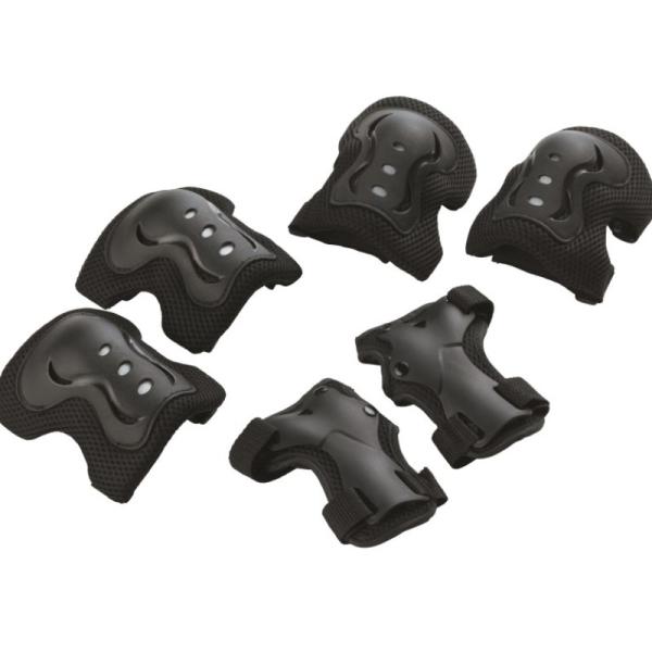 一輪車や自転車などの乗り物系の運動器具を使用している時の転倒に備えた安全プロテクター3点セット商品です！(手の平、肘、膝をガード)Sサイズ使用者の目安となる身長は120〜130cmです。サイズ違いで3種の商品をラインナップしています。品　番...