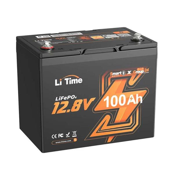 バッテリー LiTime 12V 100Ah Bluetooth付 リチウムディープサイクルバッテリー L12V100-100-GROUP24-BT-4-A70 電池 アウトドア リタイム Li Time 代引不可