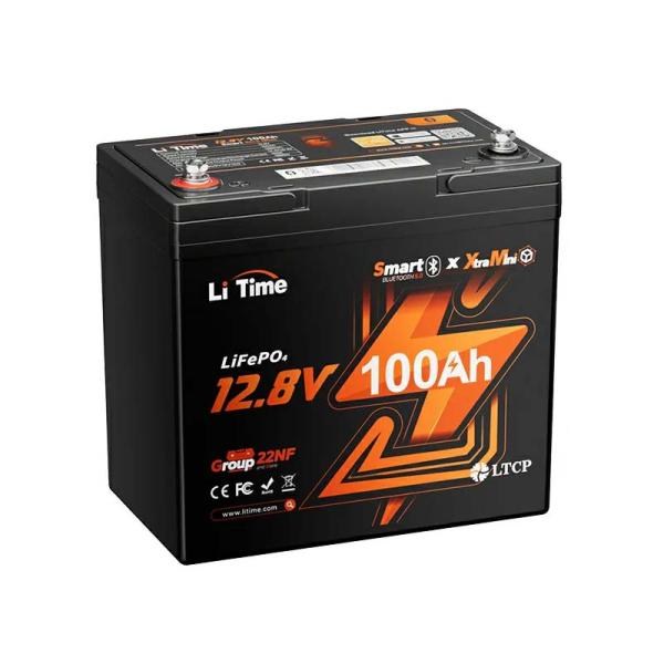 バッテリー LiTime 12V 100Ah Xtra-Mini Bluetooth付 リン酸鉄リチウムイオンバッテリー L12V100-100-XTRA-MINI-BT-4-A55 電池 リタイム Li Time 代引不可