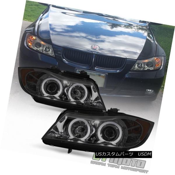 ヘッドライト スモーク2006 2007 2008 BMW E90 3シリーズ4DrセダンLED