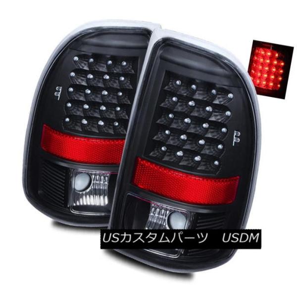 テールライト 97-04ダッジダコタブラック左/右LEDテールライトリア 
