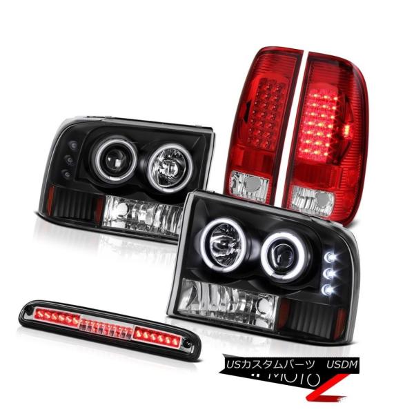 即納 大特価 テールライト Ccfl 自動車 Ccflリングヘッドライト赤色ledテールライトルーフブレーキカーゴ99 04 7 3l Ring Drl 7 3l F350 Ccfl Drl トップ