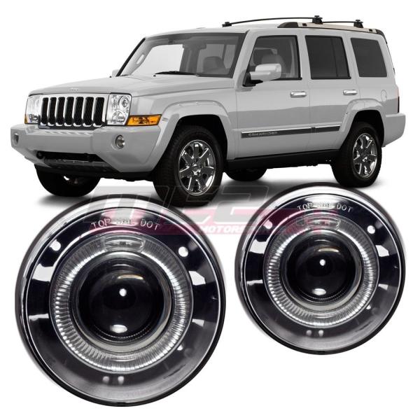 USフォグライト ジープコマンダーのために06-10工場の交換ヘイロー