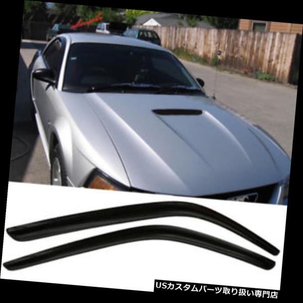 USベントバイザー、ドアバイザー 94-04フォードマスタングアクリルウィンドウバイザー2個セット  Fits 94-04 Ford M