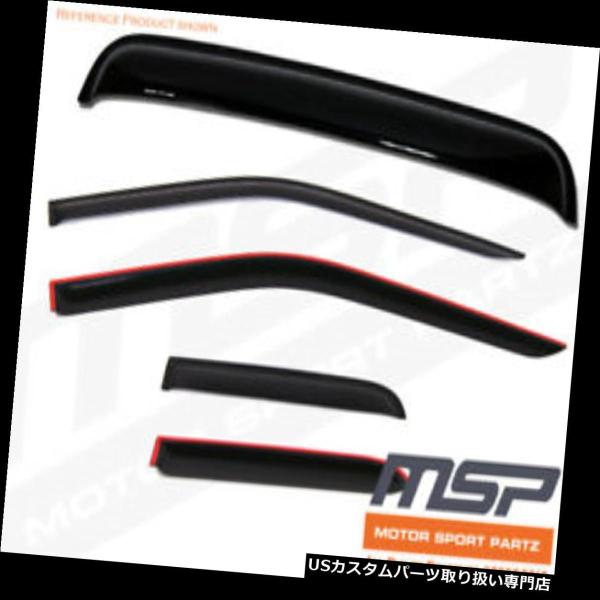 人気アイテムUSベントバイザー、ドアバイザー JDMアウトチャネルベントバイザー5本入り サンルーフフィット日産リーフSL SV 10-17  JD
