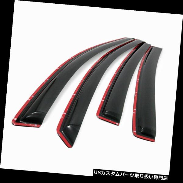 USベントバイザー、ドアバイザー フィット2006 2007 2008 2009ジープコマンダーウィンドウバイザーウインドディフレクター