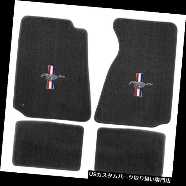 フロアマット 新しい！ 1994年 -  2004年フォードマスタンググレーフロアマットロゴセット4カーペットRWBロゴ  NEW! 1994 - 2