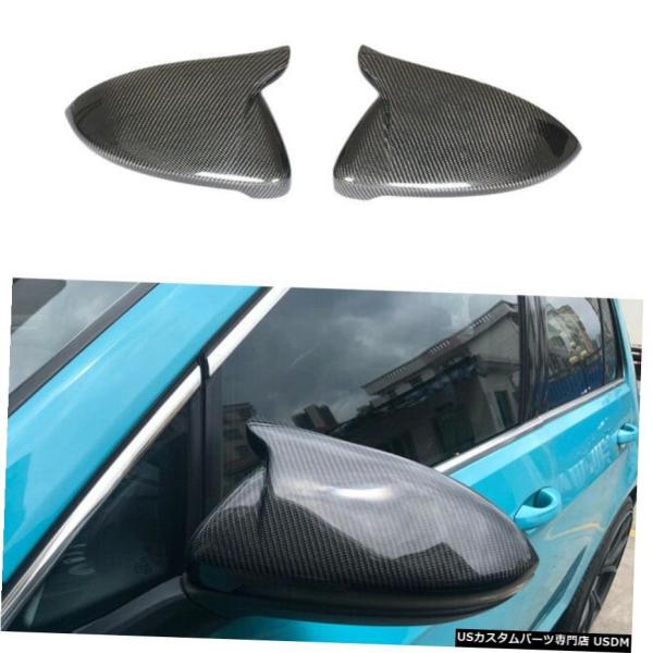 本物カーボン ゴルフ7 MK7 ミラーカバー リアルカーボン サイド ドア 本物カーボン ゴルフ7 MK7 ミラーカバー リアルカーボン サイド ドア