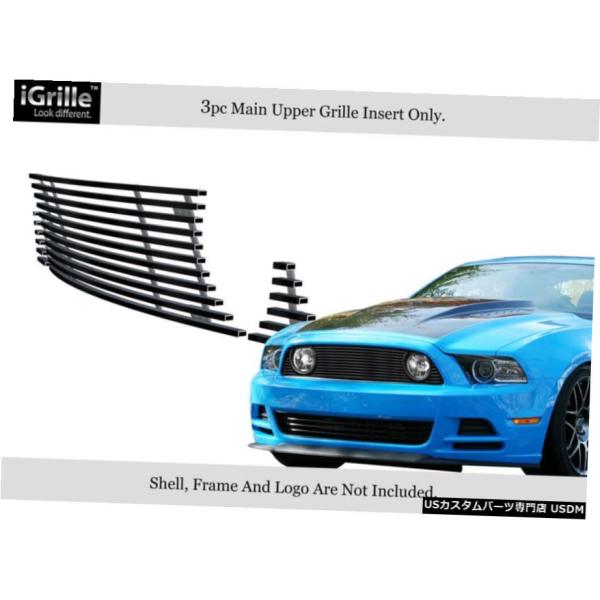 ヒ*シ様 フォード・マスタング 2013-2014 GT ビレットバーグリル未使 グリル Fits 2013-2014フォードマスタングGTステンレススチール