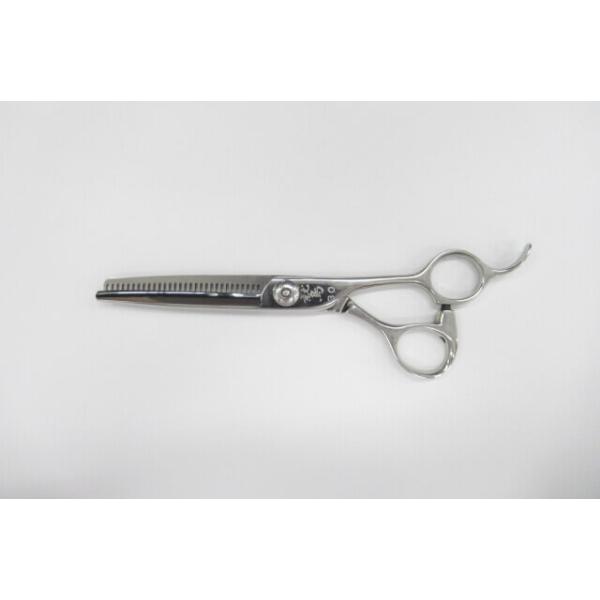 【中古】理容スキ鋏 理容ハサミ 左用 散髪スキはさみ白鷺 83522 160mm 40目