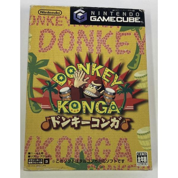 ■タイトルGC ドンキーコンガ■商品名ゲームキューブソフト(箱付)■商品状態ソフト：良い箱：難あり説明書：無し■その他タルコンガ、外箱欠品