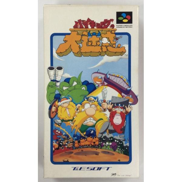 【中古】SFC バイキングの大迷惑＊スーパーファミコンソフト(箱説付)