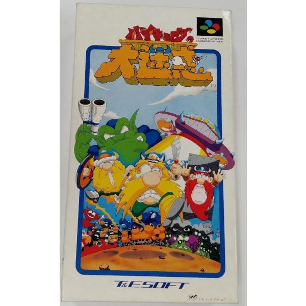 【中古】SFC バイキングの大迷惑＊スーパーファミコンソフト(箱説付)