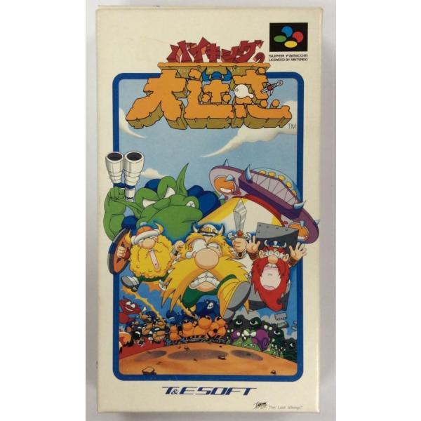 【中古】SFC バイキングの大迷惑＊スーパーファミコンソフト(箱説付)