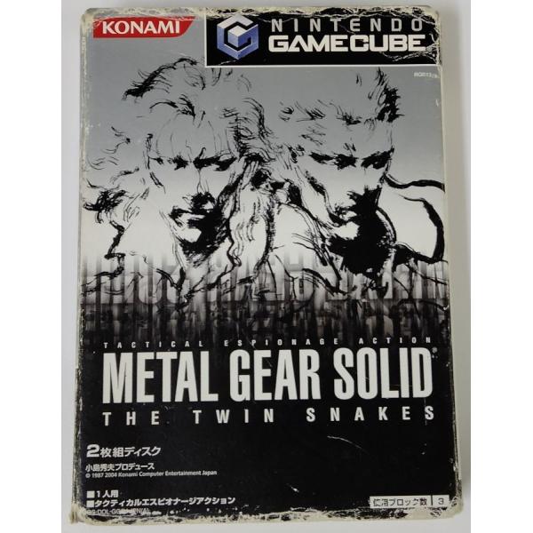 【中古】GC メタルギア ソリッド ザ ツインスネークス (本体同梱版仕様)＊ゲームキューブソフト(箱説付)【メール便可】