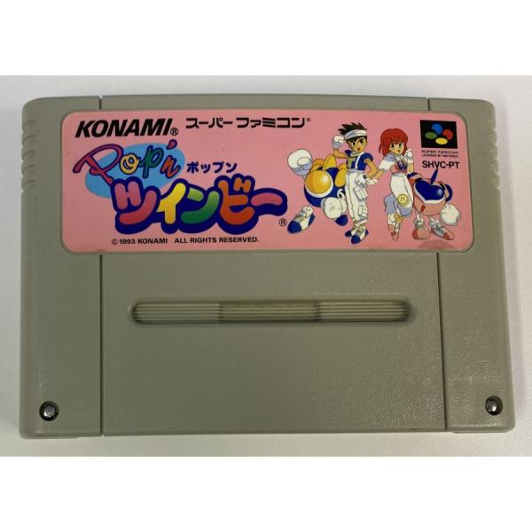■タイトルSFC Pop'n ツインビー■商品名スーパーファミコンソフト(ソフトのみ)■商品状態ソフト：難あり（やけあり）箱：無し説明書：無し■その他