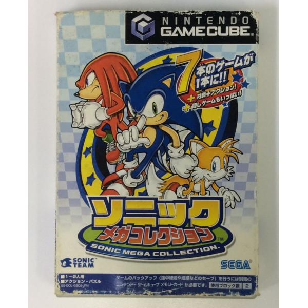 ■タイトルGC ソニック メガコレクション■商品名ゲームキューブソフト(箱説付)■商品状態ソフト：非常に良い箱：難あり説明書：良い■その他