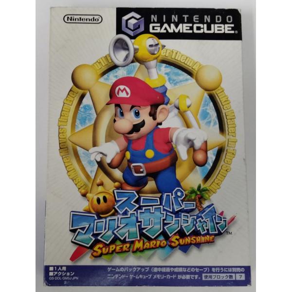 ■タイトルGC スーパーマリオサンシャイン■商品名ゲームキューブソフト(箱説付)■商品状態ソフト：可（傷あり）箱：難あり説明書：難あり■その他