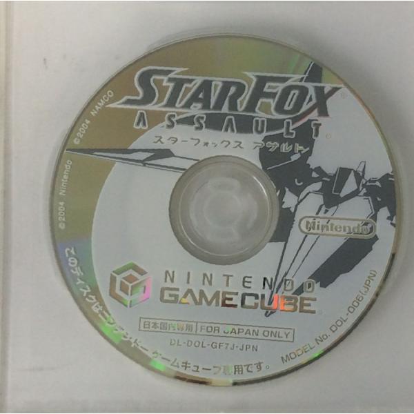 ■タイトルGC スターフォックス アサルト■商品名ゲームキューブソフト(ソフトのみ)■商品状態ソフト：難あり箱：無し説明書：無し■その他【動作不良の恐れあり】当店では動作確認済みですが、傷が多いため本体によっては動作不良の恐れがあります。予...
