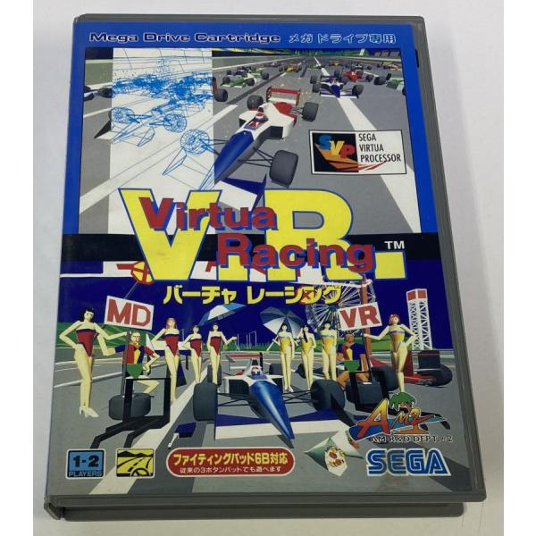 ■タイトルMD V.R.バーチャレーシング■商品名メガドライブソフト(箱説付)■商品状態ソフト：可（裏にやけ）箱：良い説明書：良い■その他はがき付き