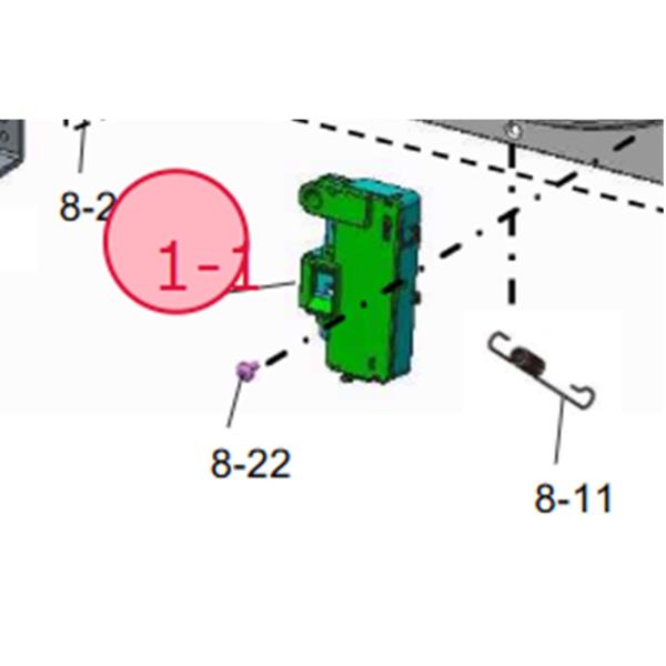 シャープ SHARP 洗濯機 ES-W113-K（SL）、ES-W114-SL用 ドアロックL