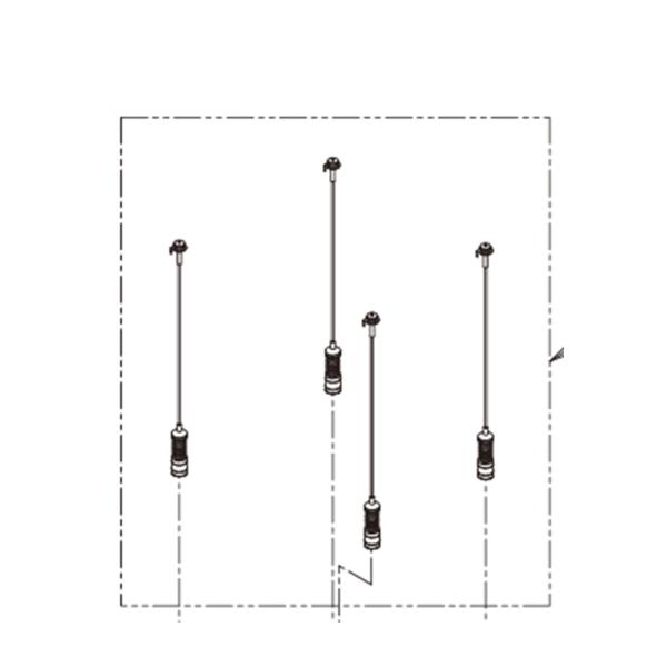 TOSHIBA 東芝 洗濯機用 吊棒 4本セット 部品番号：42028382 : Useful